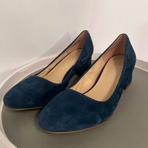 Franco Sarto Shoes Size 9 Blue Suede